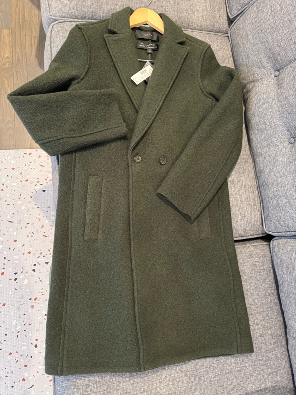 J.Crew Daphne topcoat in Italian Boiled Wool 00
